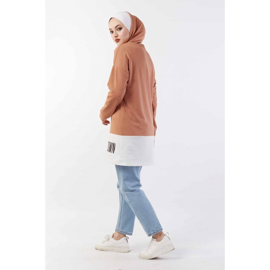 Hooded Sport Tan Sweat