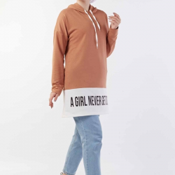 Hooded Sport Tan Sweat Hooded Sport Tan Sweat