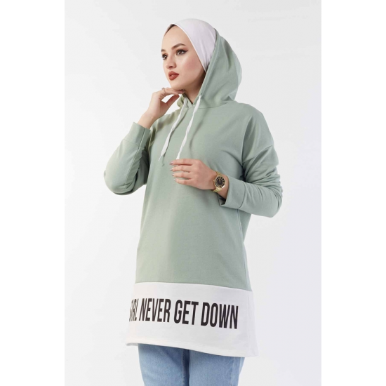 Hooded Sport Mint Sweat