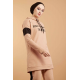 Hooded Printed Sports Suit Milky coffee Color
