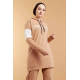  Hooded Printed Sports Suit Milky coffee Color