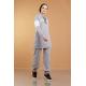 Hooded Printed Sports Suit Grey Color
