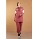 Hooded Printed Sports Suit Rose 