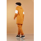  Hooded Printed Sports Suit Mustard Color