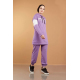 Hooded Printed Sports Suit Lilac