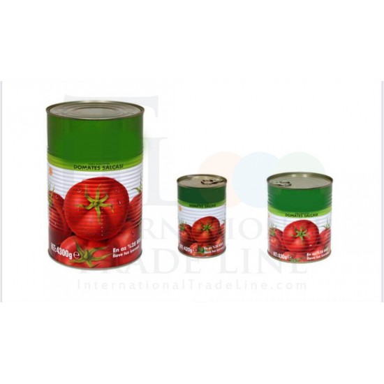 Tomato paste in different sizes Metal Packaging 