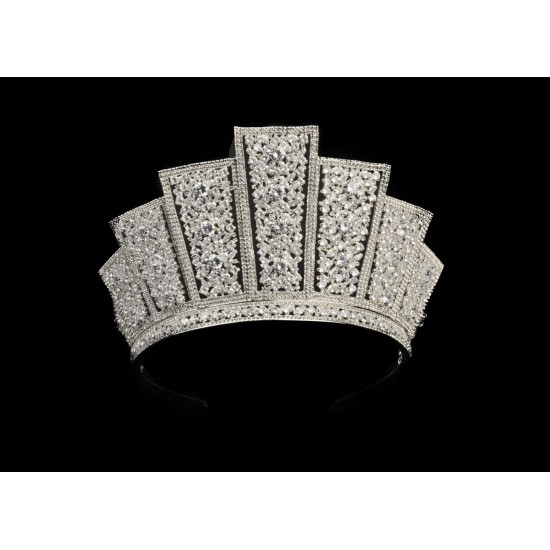 Royal Crown For Brides Made Of Original Zircon Stone 