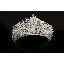  Royal Crown For Brides Made Of Original Zircon Stone 