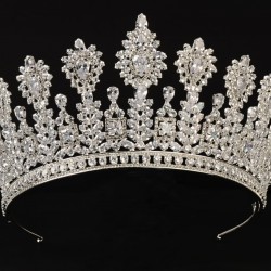 Royal Crown For Brides Made Of Original Zircon Stone  Royal Crown For Brides Made Of Original Zircon Stone
